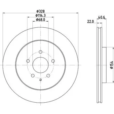Nuevo Modelo Disco de freno HELLA 8DD 355 135-281